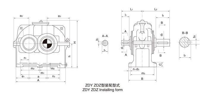 硬齒面減速機的結構圖 硬齒面減速機的結構圖